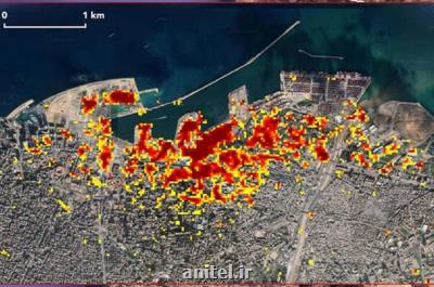 برآورد خسارات انفجار بیروت با داده های ماهواره ای